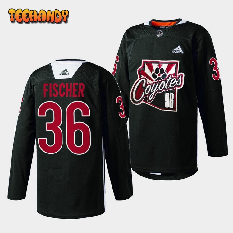 Arizona Coyotes Christian Fischer Black Night Special Jersey