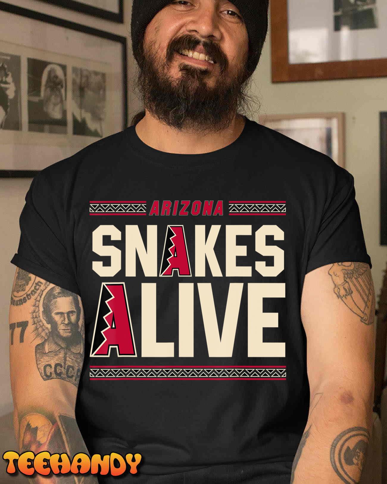 Arizona Vintage Baseball Snakes Alive T-Shirt