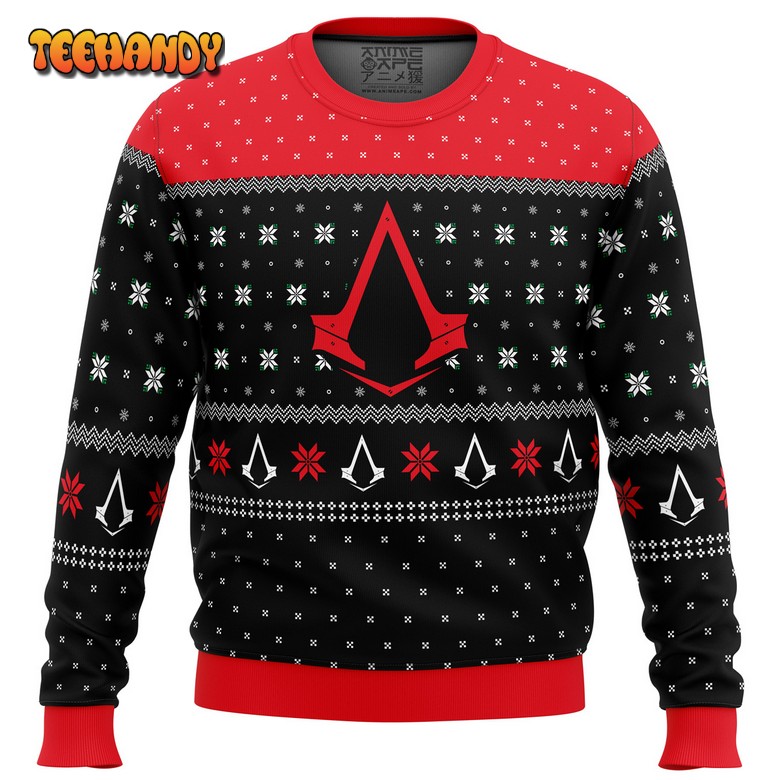 Assassins Creed Assassin Insignia Symbol Ugly Christmas Sweater