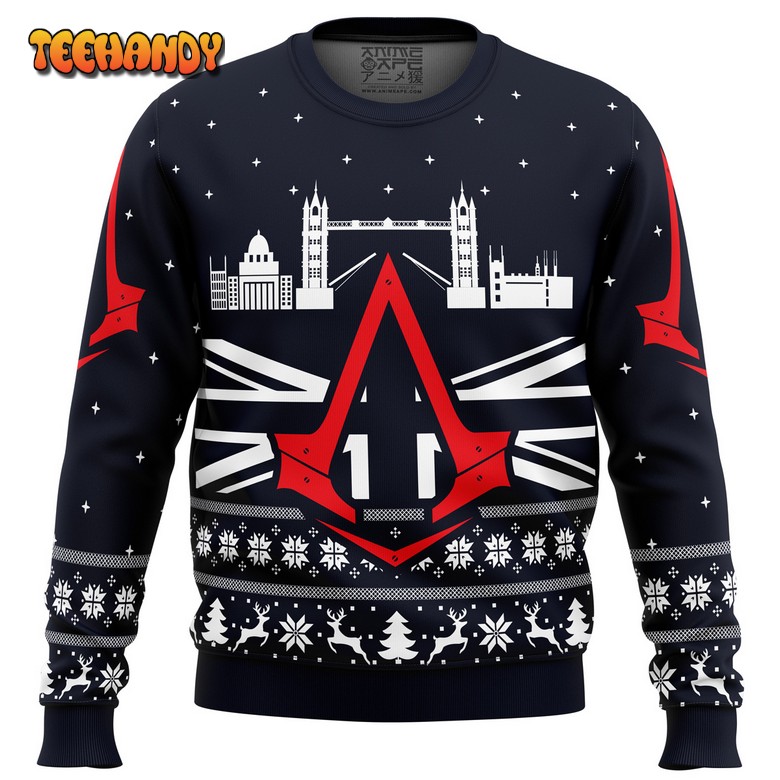 Assassins Creed London Bridge Ugly Christmas Sweater