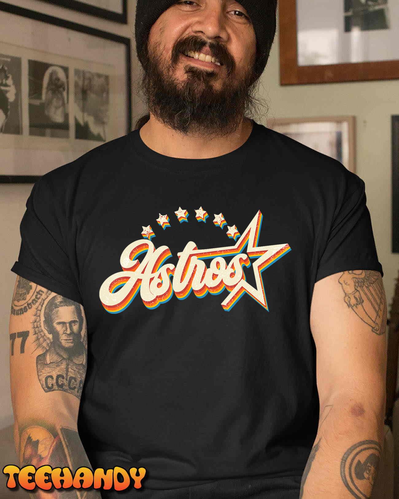 Astros Name Personalized Vintage Retro Gift for Men Women T-Shirt