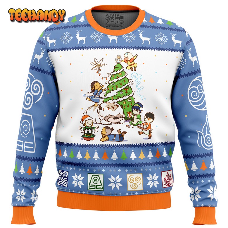 Avatar the Last Airbender Christmas Time Ugly Christmas Sweater