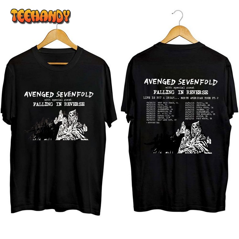 Avenged Sevenfold Life Is But A Dream North American Tour 2023 T Shirt