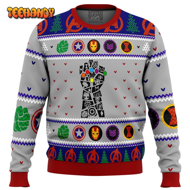 Avengers Gauntlet Ugly Christmas Sweater