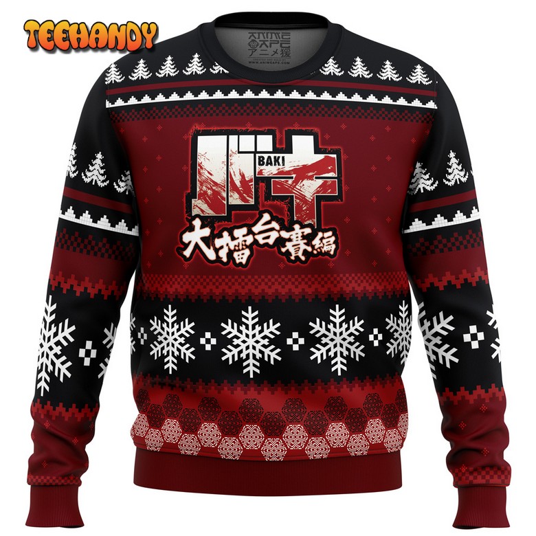 Axe Kick Baki Ugly Christmas Sweater