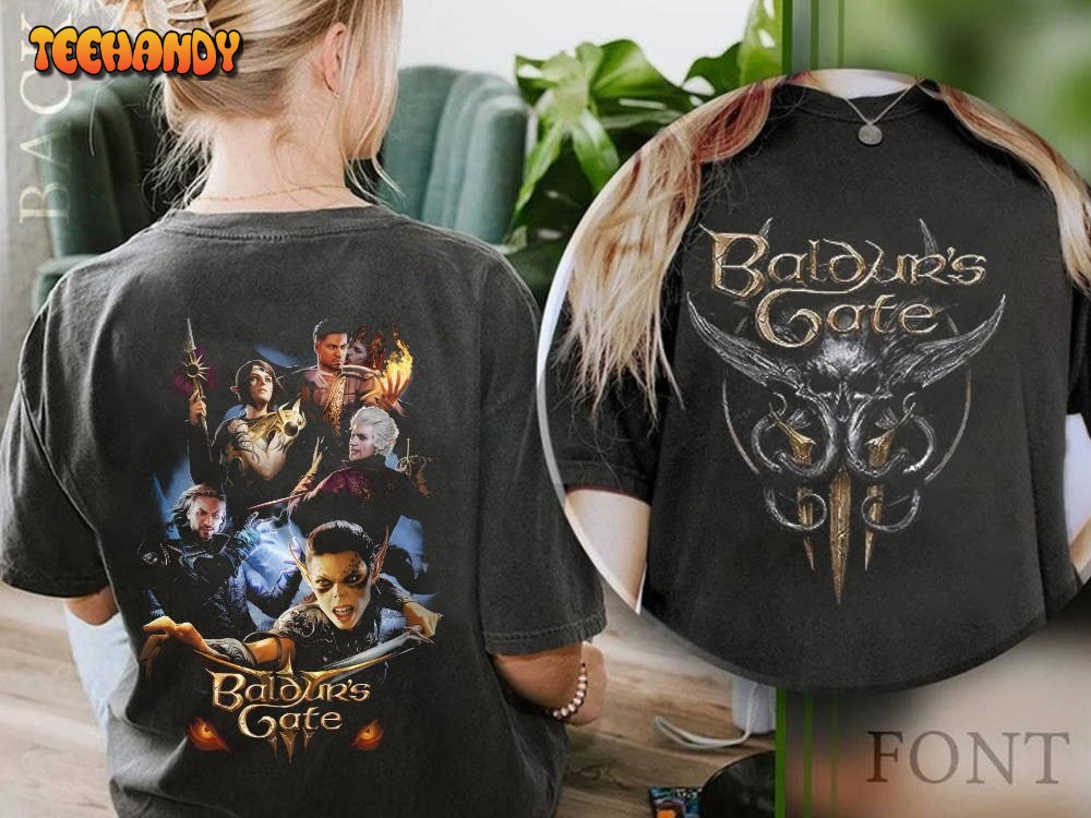 Baldur S Gate 3 2 SIDES Shirt, Baldur S Gate 2 T-Shirt