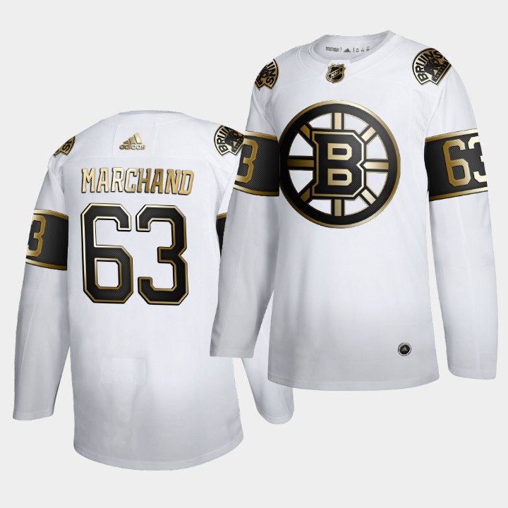 Boston Bruins Brad Marchand Golden Edition White Limited Jersey