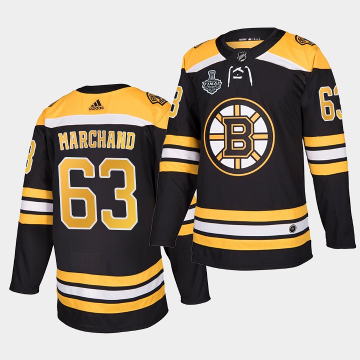 Boston Bruins Brad Marchand Home 2019 Stanley Cup Final Jersey Men’s