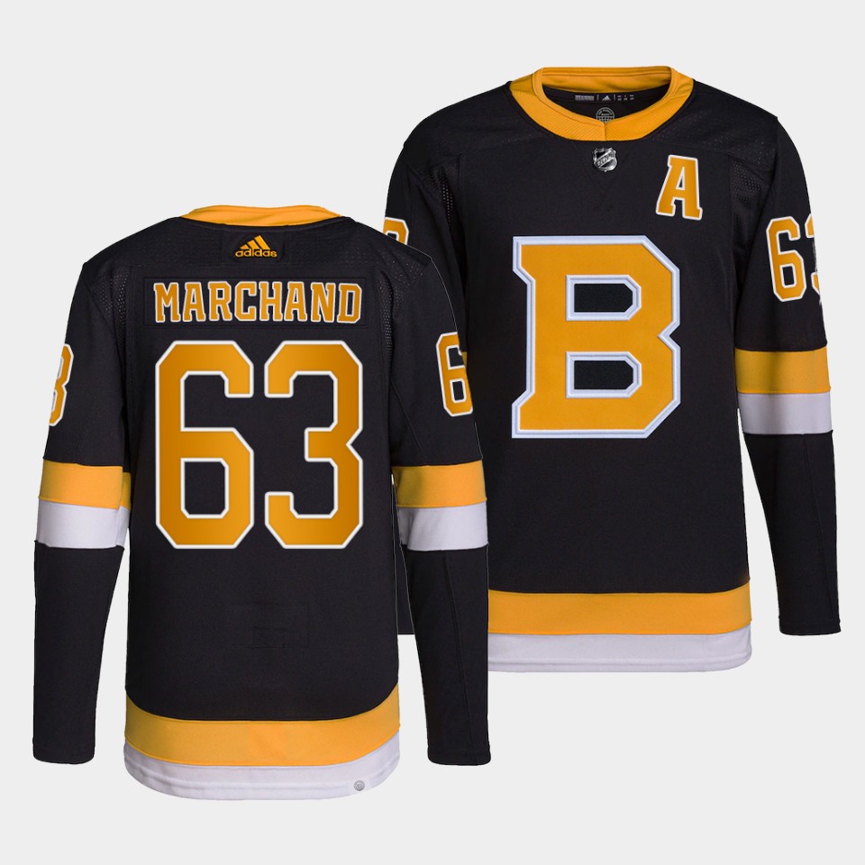 Boston Bruins Brad Marchand Home Black Jersey