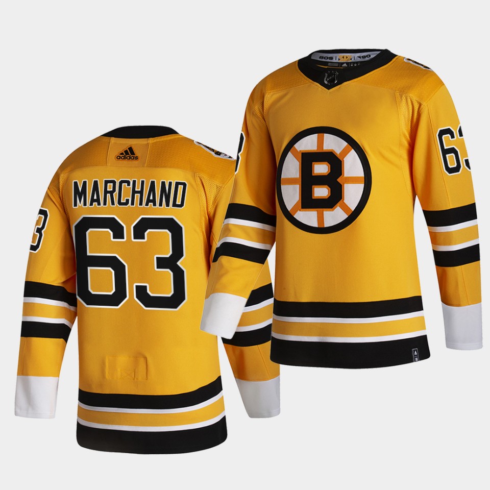 Boston Bruins Brad Marchand Reverse Retro Gold Jersey