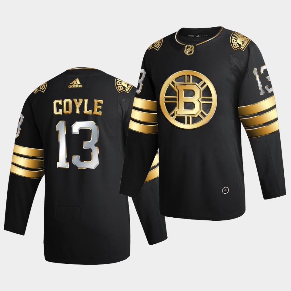 Boston Bruins Charlie Coyle 2020-21 Golden Edition Limited Black Jersey