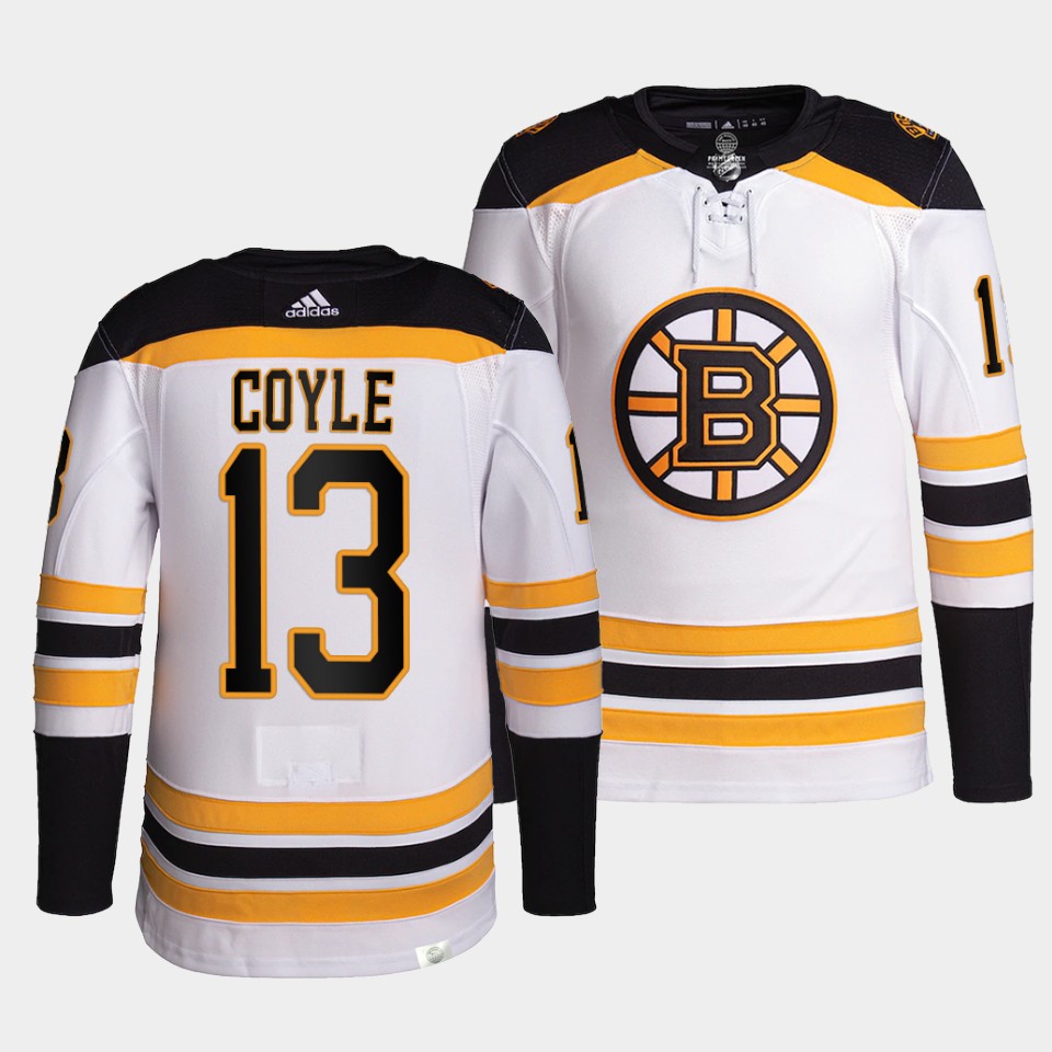 Boston Bruins Charlie Coyle Away White Jersey