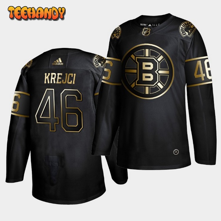 Boston Bruins David Krejci Golden Edition Black Jersey