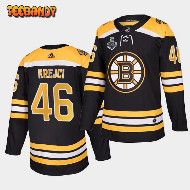 Boston Bruins David Krejci Home 2019 Stanley Cup Final Jersey