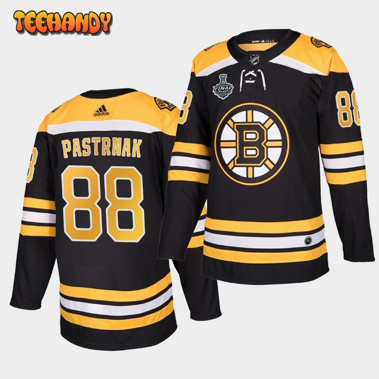 Boston Bruins David Pastrnak #88 Home 2019 Stanley Cup Final Jersey