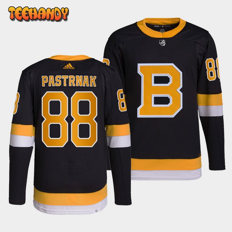 Boston Bruins David Pastrnak Home Black Jersey