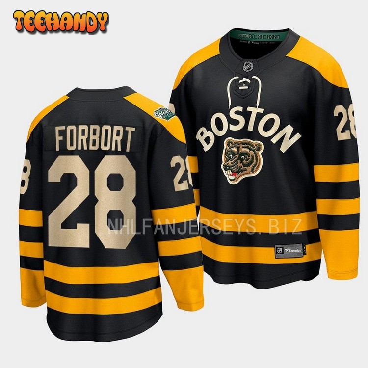 Boston Bruins Derek Forbort 2023 Winter Classic Black Jersey