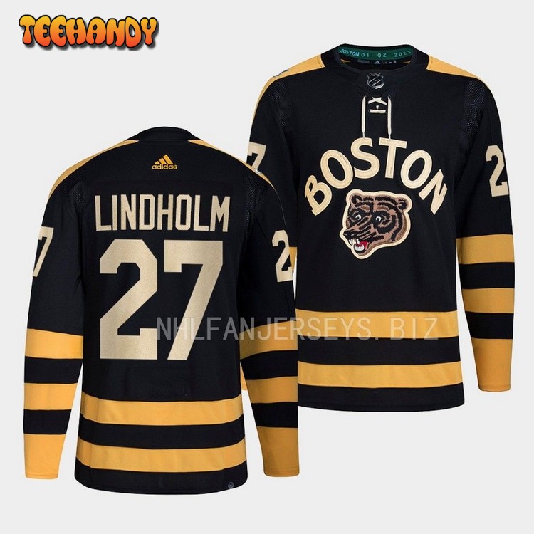 Boston Bruins Hampus Lindholm 2023 Winter Classic Black Jersey