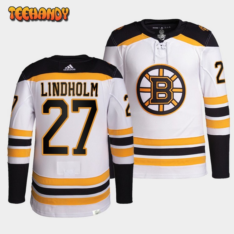 Boston Bruins Hampus Lindholm Away White Jersey