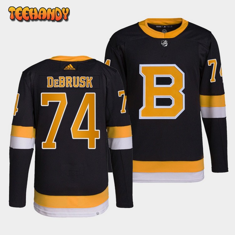 Boston Bruins Jake DeBrusk Home Black Jersey