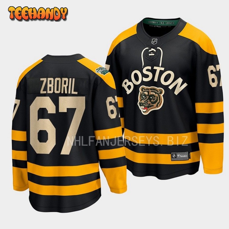 Boston Bruins Jakub Zboril 2023 Winter Classic Black Jersey