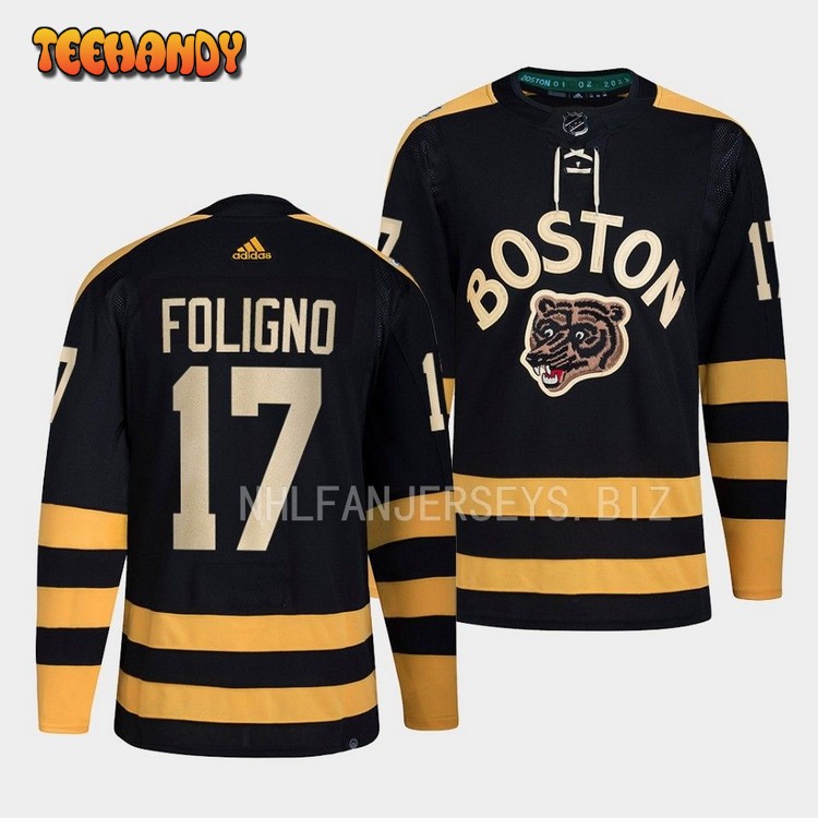 Boston Bruins Nick Foligno 2023 Winter Classic Black Jersey