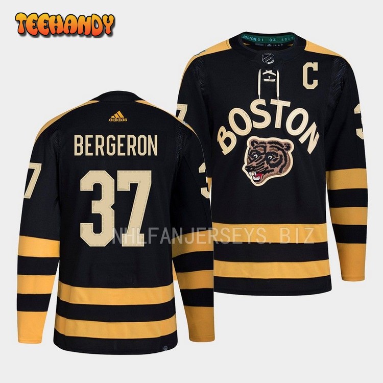 Boston Bruins Patrice Bergeron 2023 Winter Classic Black Jersey