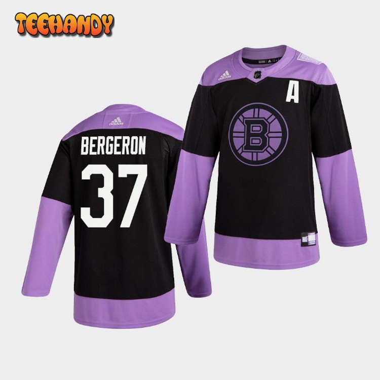 Boston Bruins Patrice Bergeron Hockey Fights Cancer Practice