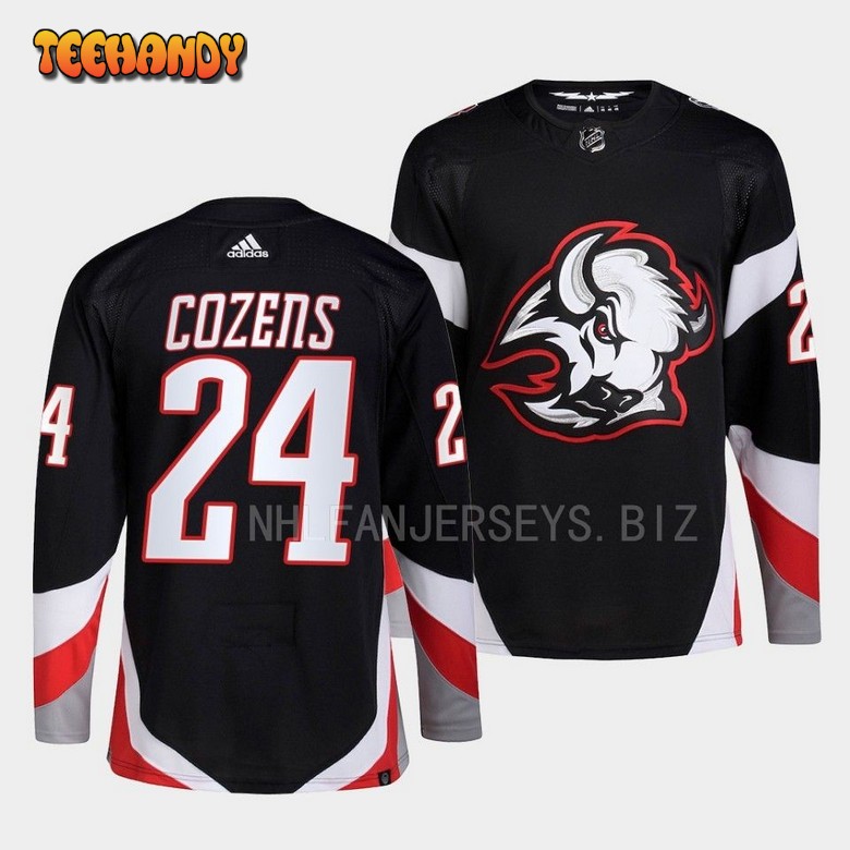 Buffalo Sabres Dylan Cozens 2022-23 Goathead Alternate Black Jersey