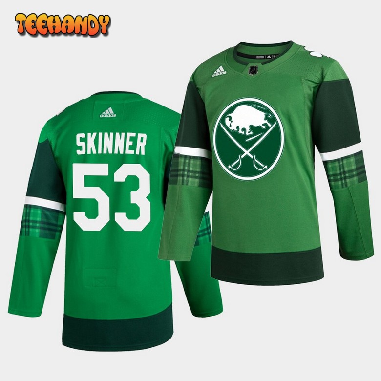 Buffalo Sabres Jeff Skinner 2020 St. Patrick’s Day Player Green Jersey