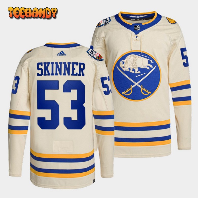 Buffalo Sabres Jeff Skinner 2022 Heritage Classic White Jersey