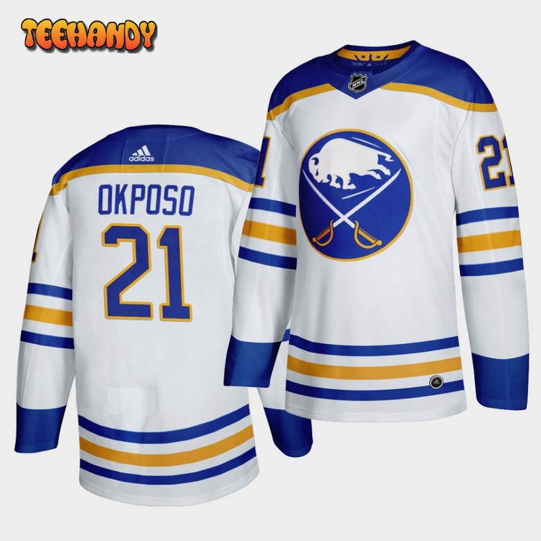 Buffalo Sabres Kyle Okposo 2020-21 Away White Jersey