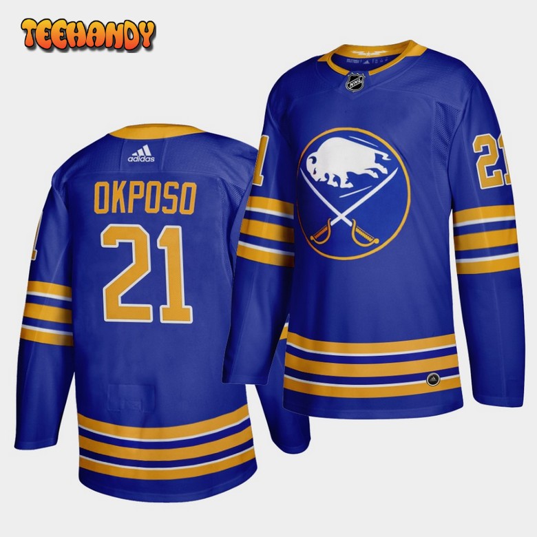 Buffalo Sabres Kyle Okposo 2020-21 Home Royal Jersey