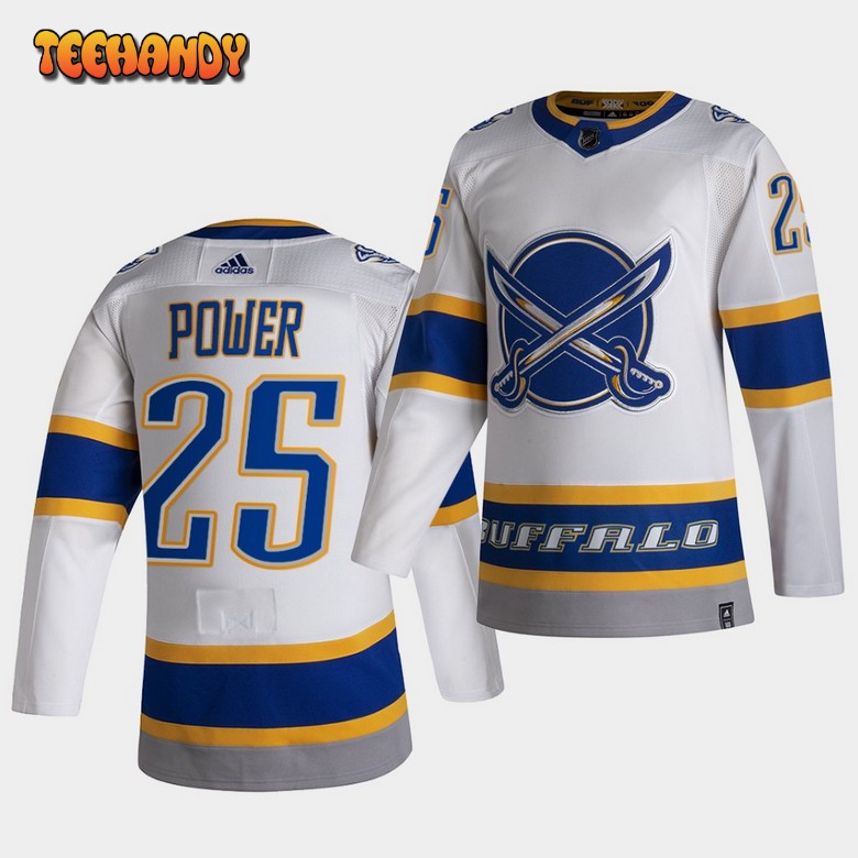 Buffalo Sabres Owen Power First Pick Reverse Retro White Jersey