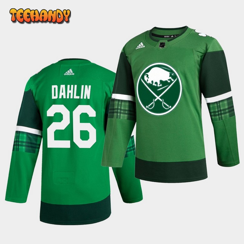 Buffalo Sabres Rasmus Dahlin 2020 St. Patrick’s Day Player Green Jersey