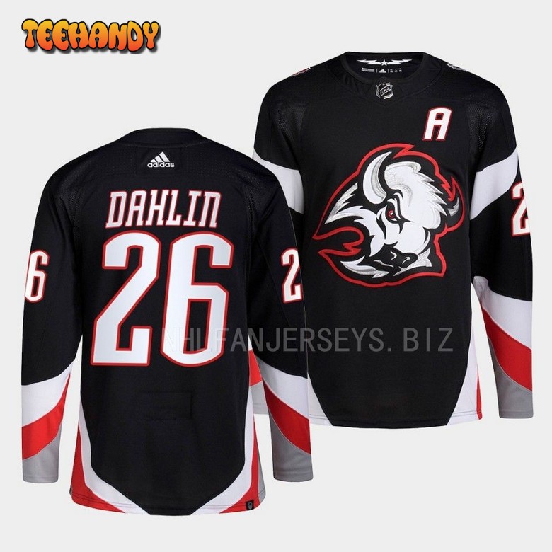 Buffalo Sabres Rasmus Dahlin 2022-23 Goathead Alternate Black Jersey