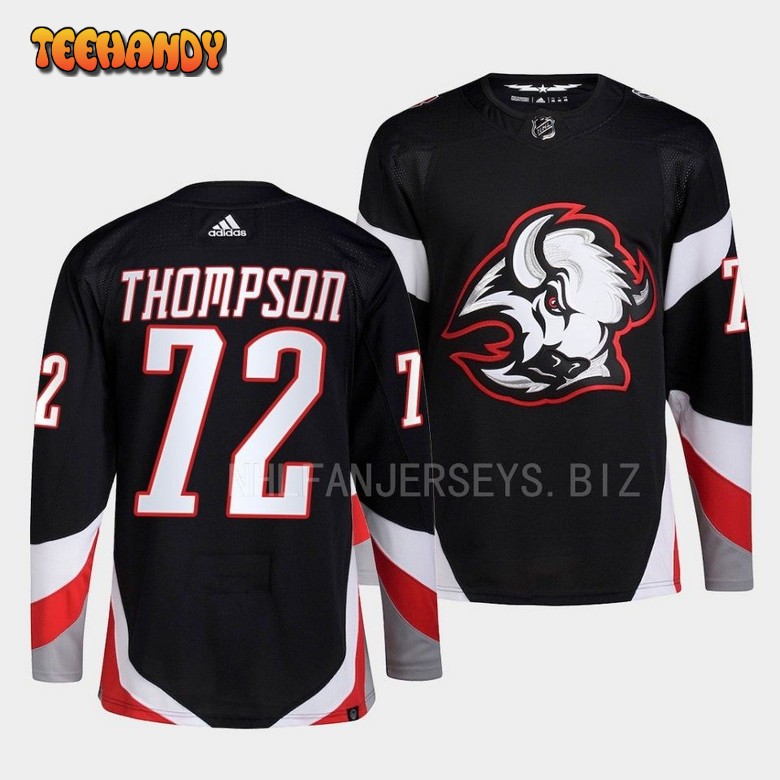 Buffalo Sabres Tage Thompson 2022-23 Goathead Alternate Black Jersey