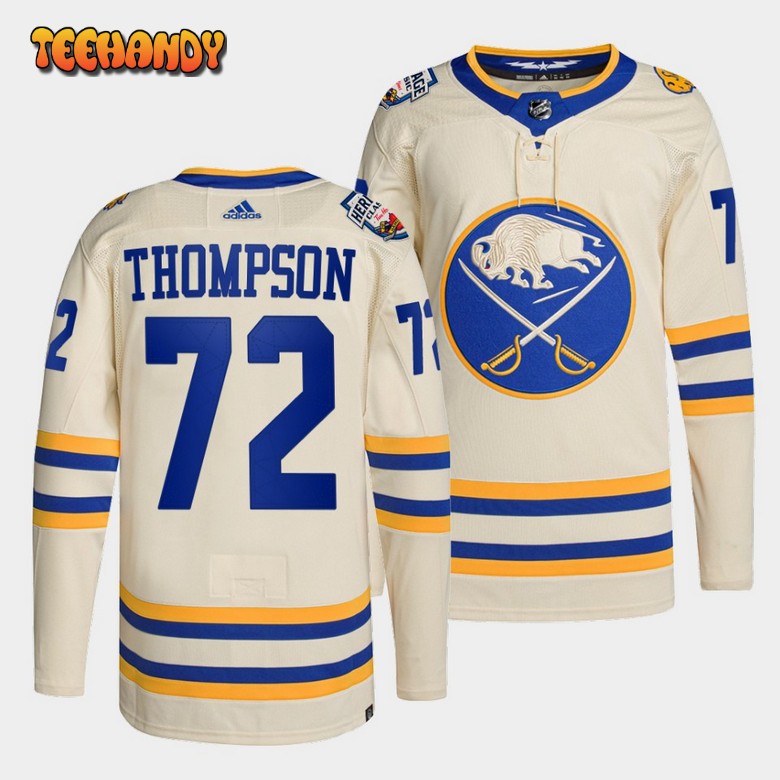 Buffalo Sabres Tage Thompson 2022 Heritage Classic White Jersey