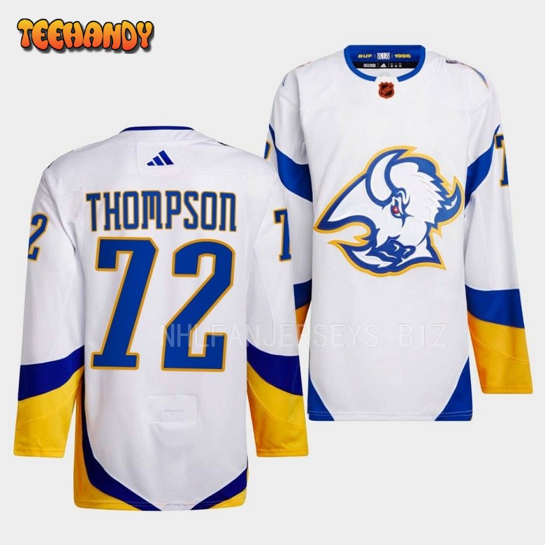 Buffalo Sabres Tage Thompson Reverse Retro White Jersey