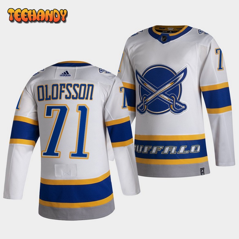 Buffalo Sabres Victor Olofsson 2021 Reverse Retro Special Edition White Jersey