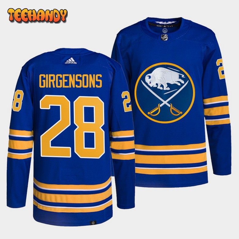 Buffalo Sabres Zemgus Girgensons Home Royal Primegreen Jersey