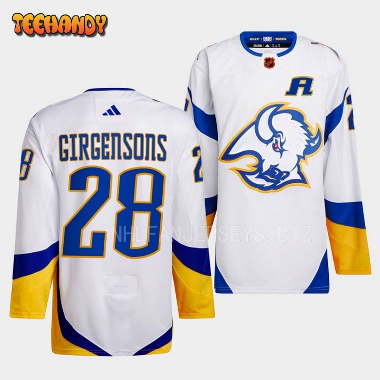 Buffalo Sabres Zemgus Girgensons Reverse Retro 2.0 White Jersey