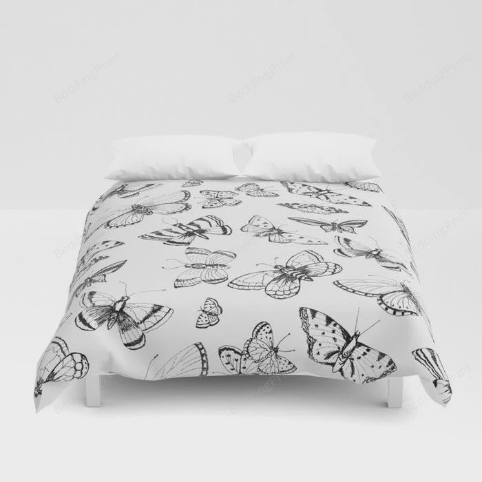 Butterflies And Moths Bed Sheets Duvet Cover Bedding Sets