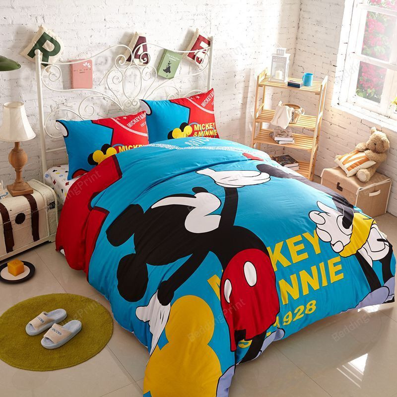 Buy Mickey And Minnie Mouse Duvet Cover Bedding Set