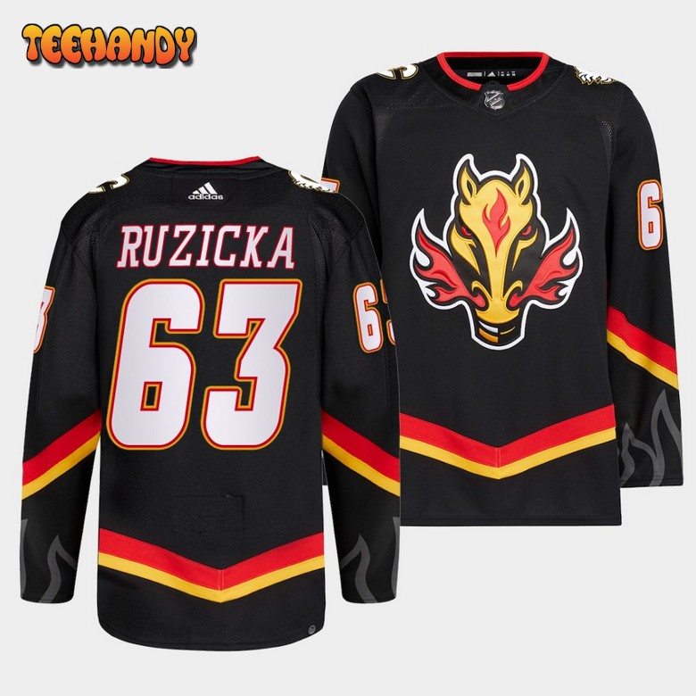 Calgary Flames Adam Ruzicka 2022-23 Blasty Alternate Black Jersey