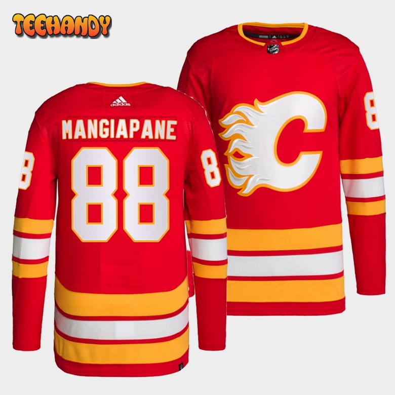Calgary Flames Andrew Mangiapane Home Red Jersey