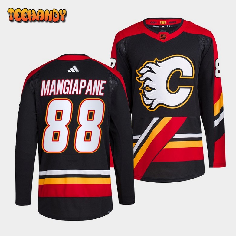 Calgary Flames Andrew Mangiapane Reverse Black Jersey
