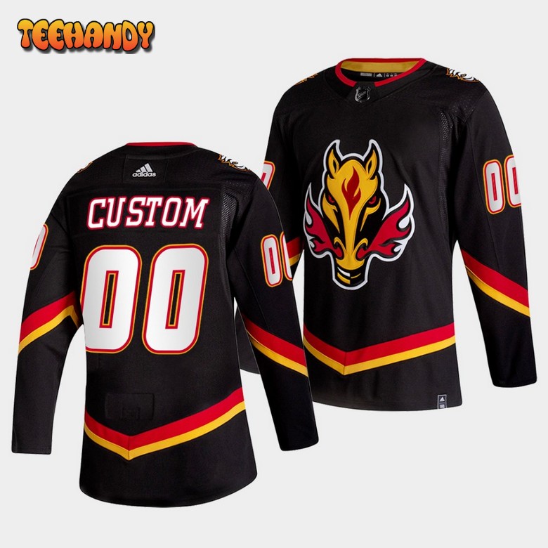 Calgary Flames Custom 2022-23 Alternate Black Jersey