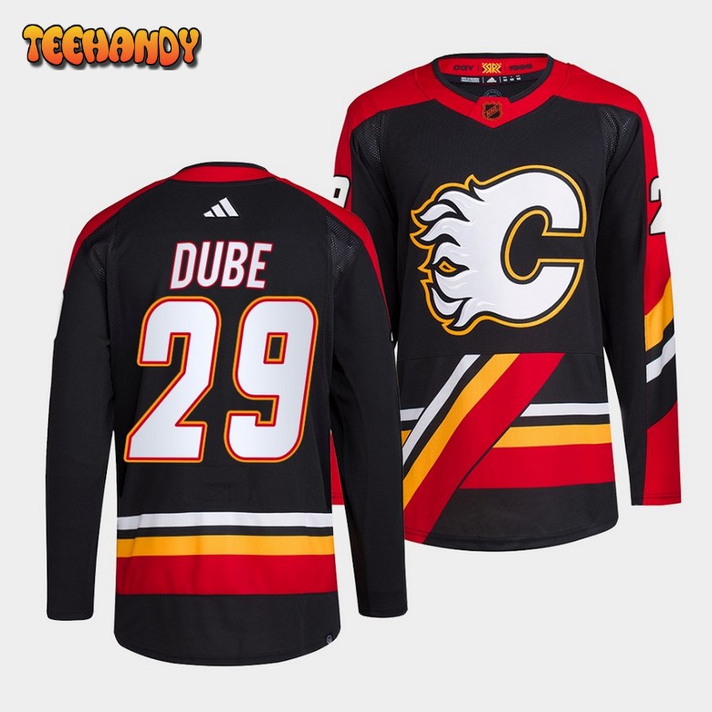 Calgary Flames Dillon Dube Reverse Black Jersey