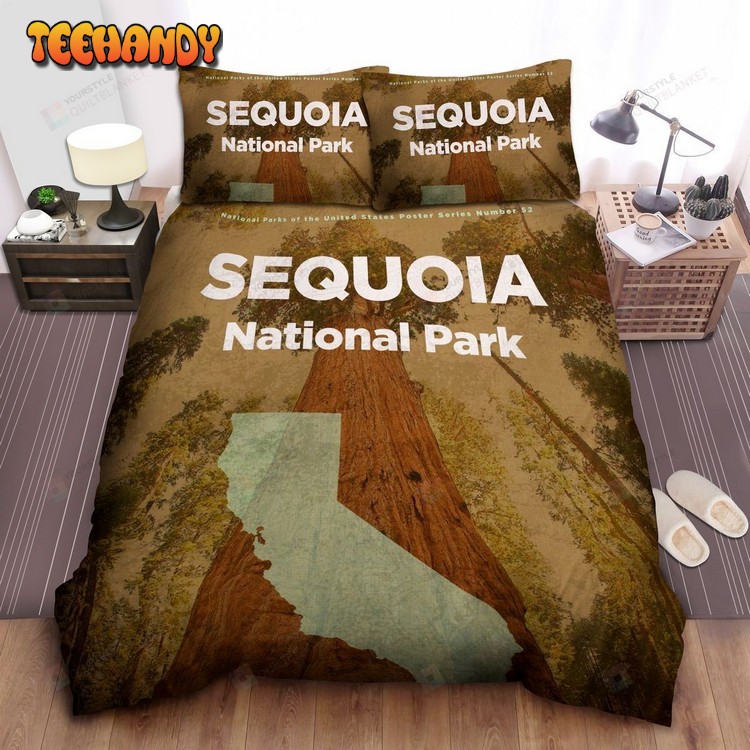 California Sequoia National Park Poster Comforter Bedding Sets